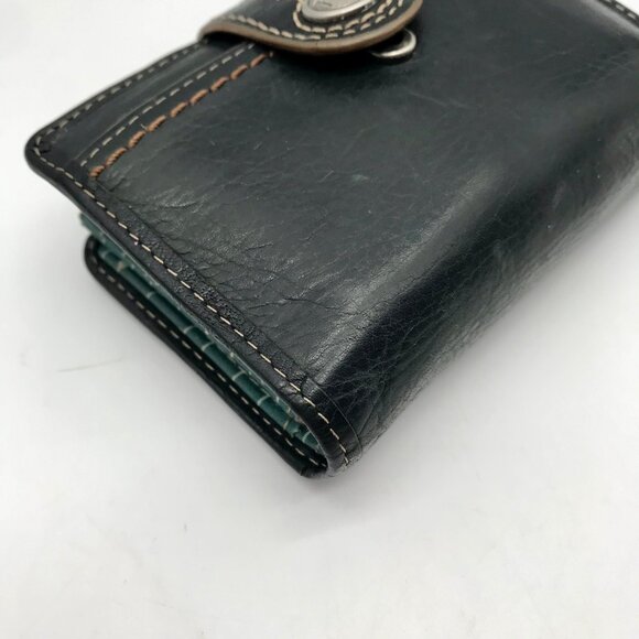 Fossil Black Vintage Double Snap Wallet - Picture 7 of 11